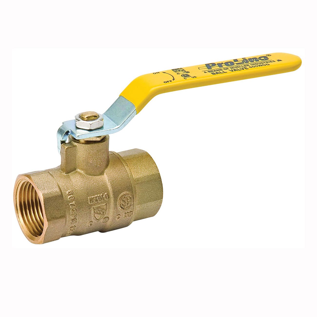 B & K Ball Valve, 3/4 in Connection, FPT x FPT, 600/125 psi Pressure, Manual Actuator, Brass Body