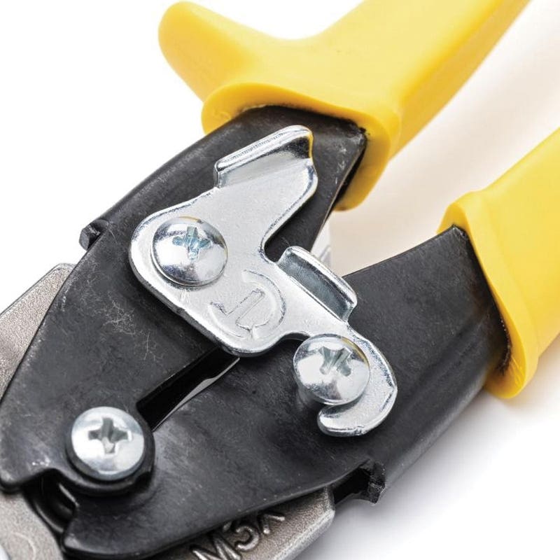 Crescent Wiss M3R Aviation Snip, 9-3/4 in OAL, 1-1/2 in L Cut, Straight Cut, Molybdenum Steel Blade, Non-Slip Handle