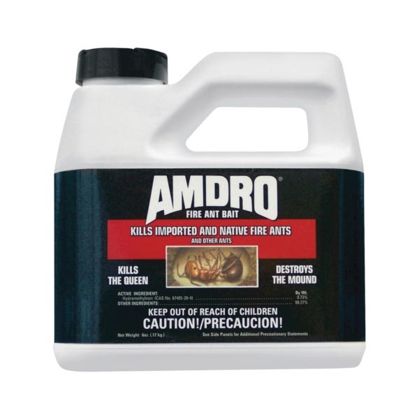 Amdro 100099058 Fire Ant Bait, Granular, Characteristic Vegetable Oil, 6 oz Bottle
