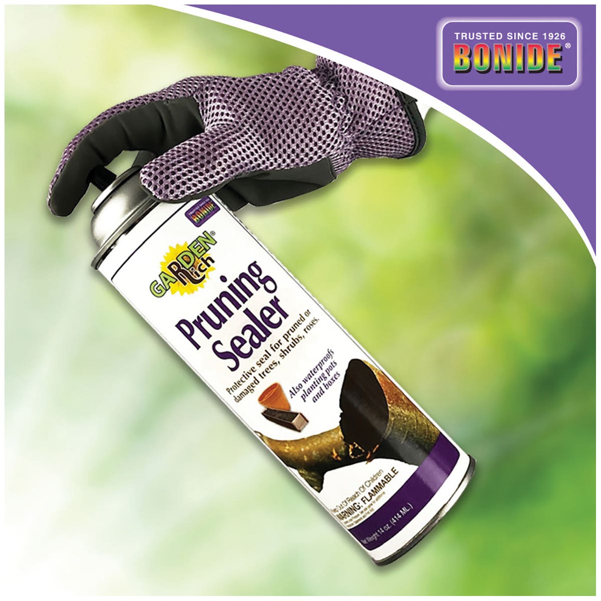Bonide 221 Pruning Sealer, Liquid, Petroleum Solvent, Black, 14 oz Aerosol Can