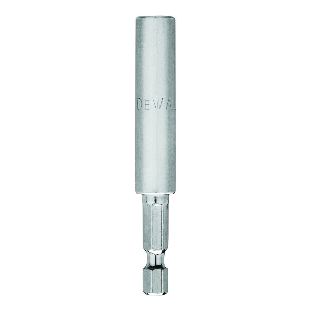 DEWALT DW2045 Bit Holder, 1/4 in Drive, Hex Drive, 1/4 in Shank, Hex Shank, Steel