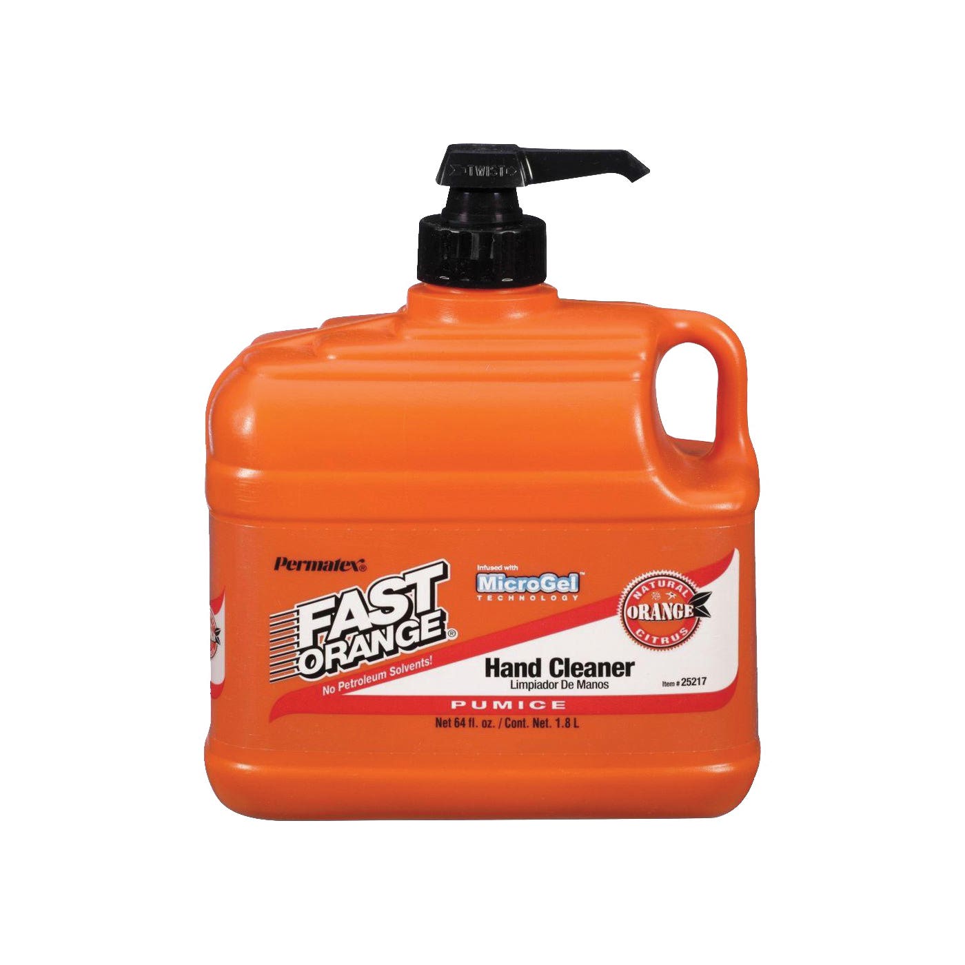 Fast Orange Hand Cleaner, Lotion, White, Citrus, 64 oz, Bottle