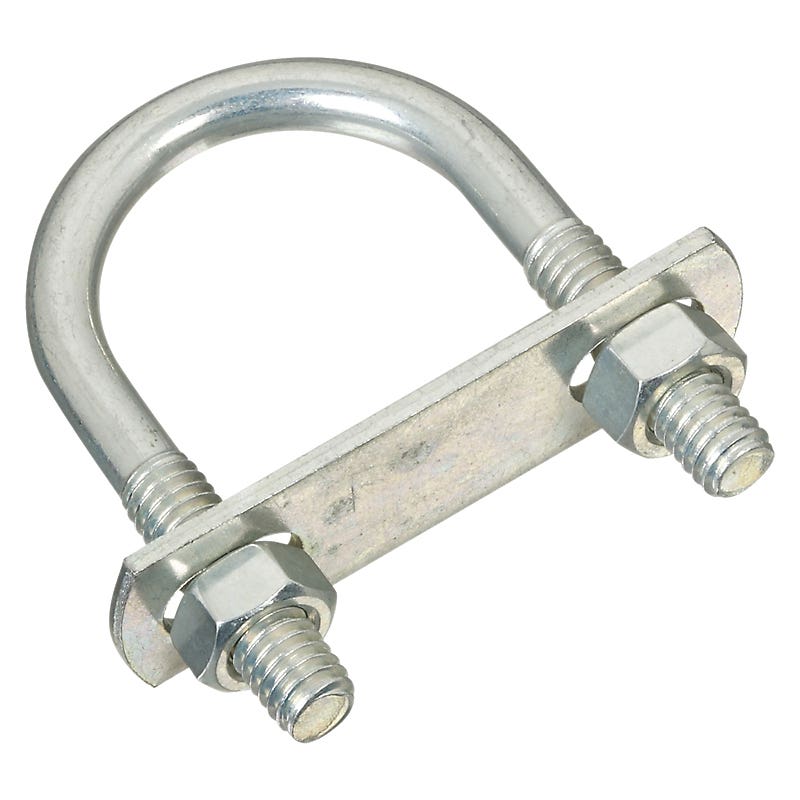 National Hardware N222-125 U-Bolt, 5/16-18 Thread, 1-1/8 in L Thread, Steel, Zinc