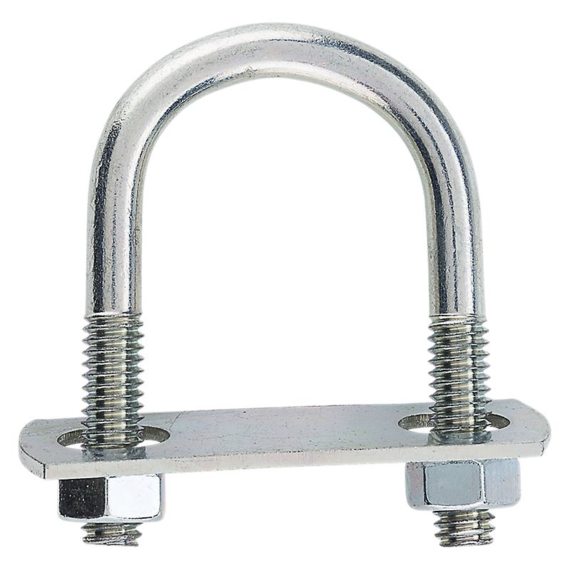 National Hardware N222-125 U-Bolt, 5/16-18 Thread, 1-1/8 in L Thread, Steel, Zinc