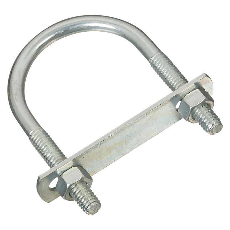 National Hardware N222-166 U-Bolt, 3-1/4 in L Inside, 2 in W Inside, 5/16-18 Thread, 1-1/2 in L Thread, Steel