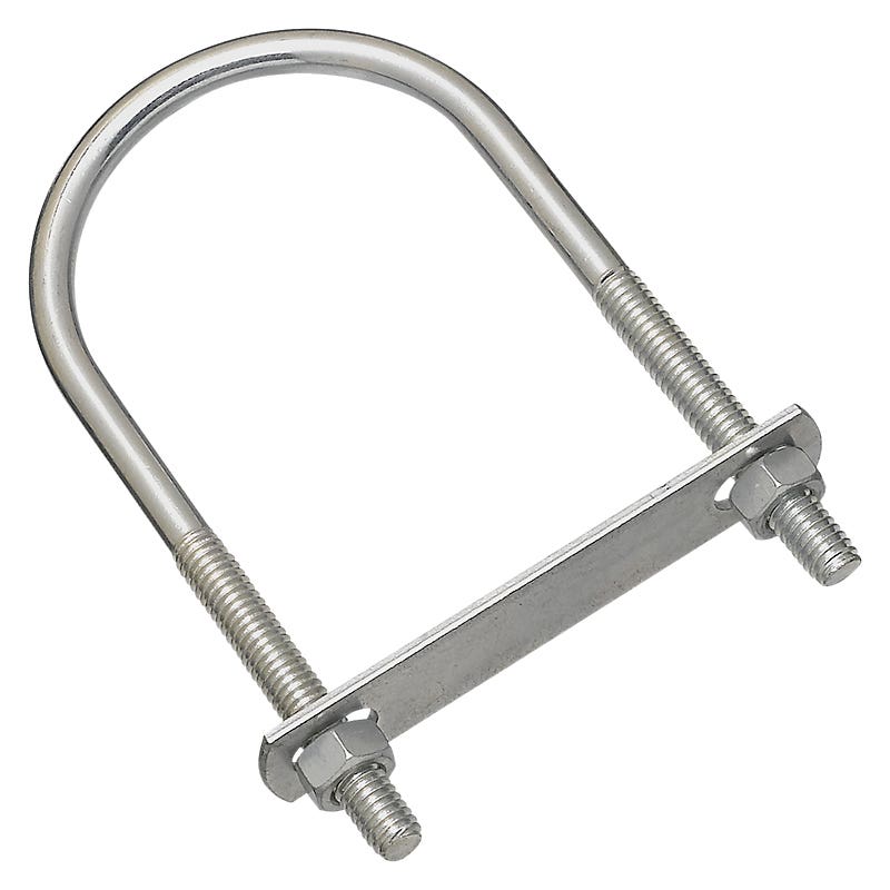 National Hardware N222-562 U-Bolt, 5 in L Inside, 2-1/2 in W Inside, 5/16-18 Thread, 1-1/2 in L Thread, Steel