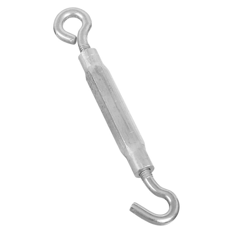 National Hardware 2172BC Series N221-879 Turnbuckle, 130 lb Working Load, 5/16-18 Thread, Hook, Eye, 9 in L Take-Up