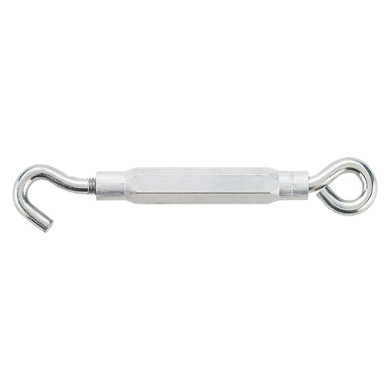 National Hardware 2172BC Series N221-879 Turnbuckle, 130 lb Working Load, 5/16-18 Thread, Hook, Eye, 9 in L Take-Up