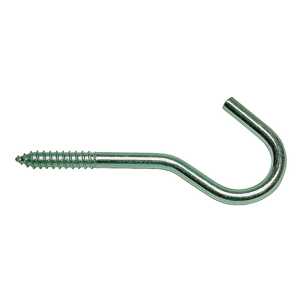 National Hardware 2040BC Series 220.517 Ceiling Hook, 60 lb Working Load, #4, Steel, Zinc