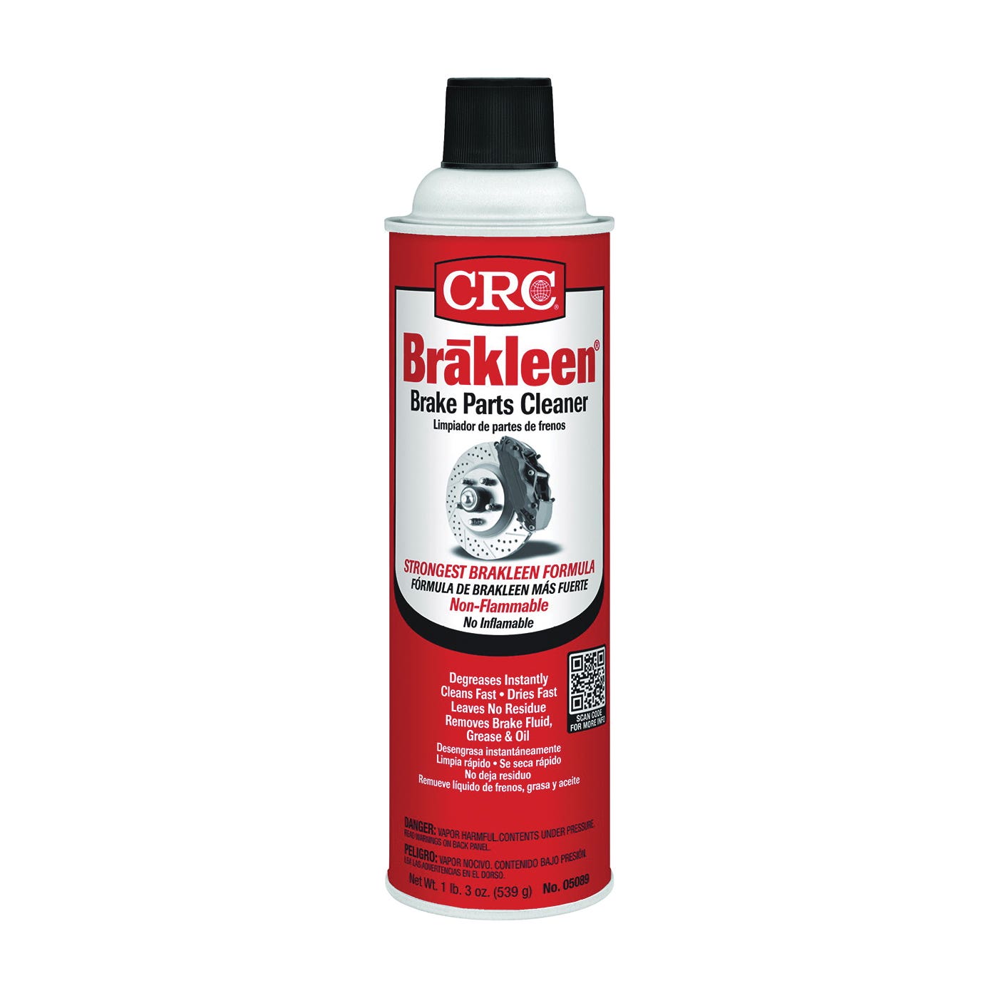 CRC 05089 Parts Cleaner, 19 oz Aerosol Can, Liquid