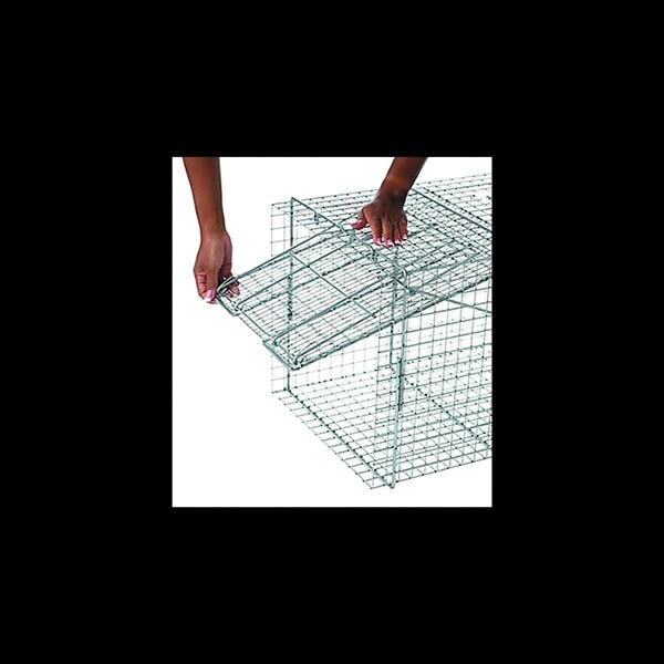 Victor Animal Trap, 15 in W, 15 in H, Spring-Loaded Door