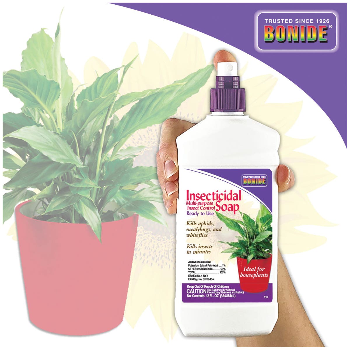 Bonide Insecticidal Soap, Liquid, Spray Application, 8 to 12 oz
