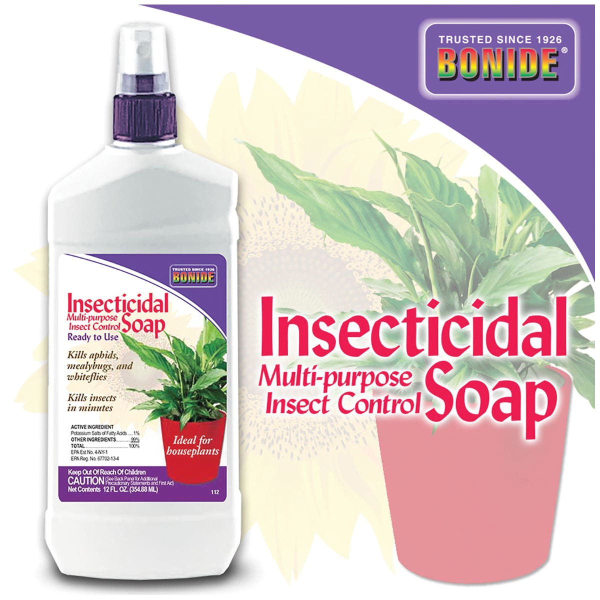 Bonide Insecticidal Soap, Liquid, Spray Application, 8 to 12 oz