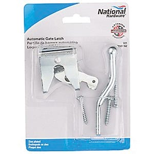 National Hardware N101-162 Gate Latch, 4.44 in H, For: Out-Swing Gates, Doors And Animal Pens, Steel, Zinc