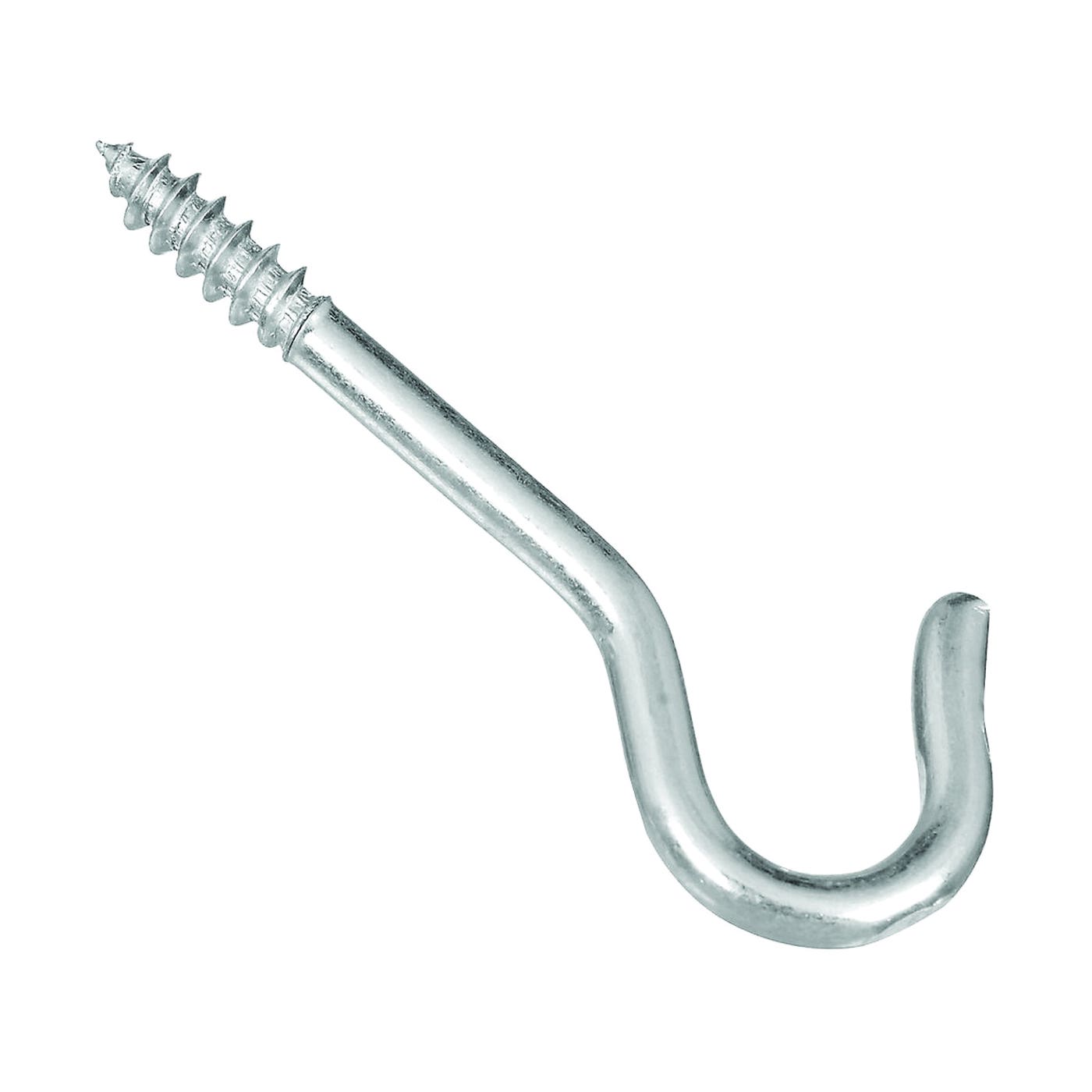 National Hardware V2040 Series N120-626 Ceiling Hook, 25 lb Working Load, #10, Steel, Zinc