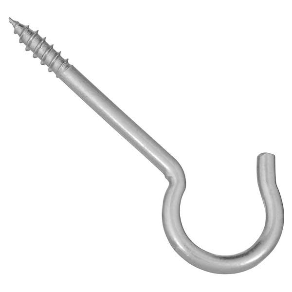 National Hardware V2040 Series N120-816 Ceiling Hook, 35 lb Working Load, #6, Steel, Zinc