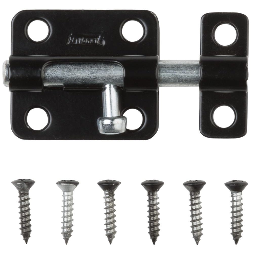 National Hardware N151-431 Barrel Bolt, 0.32 in Dia Bolt Head, 2-1/2 in L Bolt, Steel
