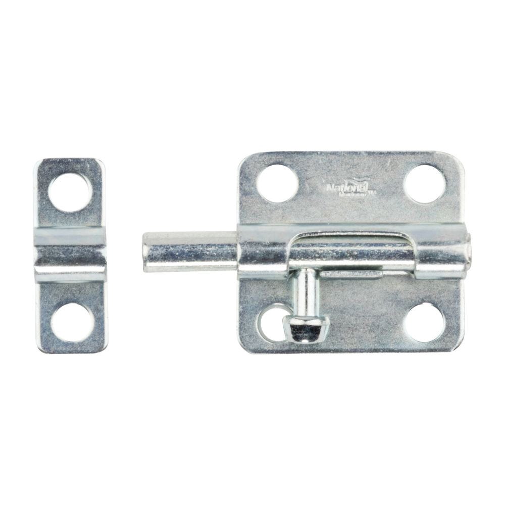 National Hardware N151-449 Barrel Bolt, 0.32 in Dia Bolt Head, 2-1/2 in L Bolt, Steel, Zinc