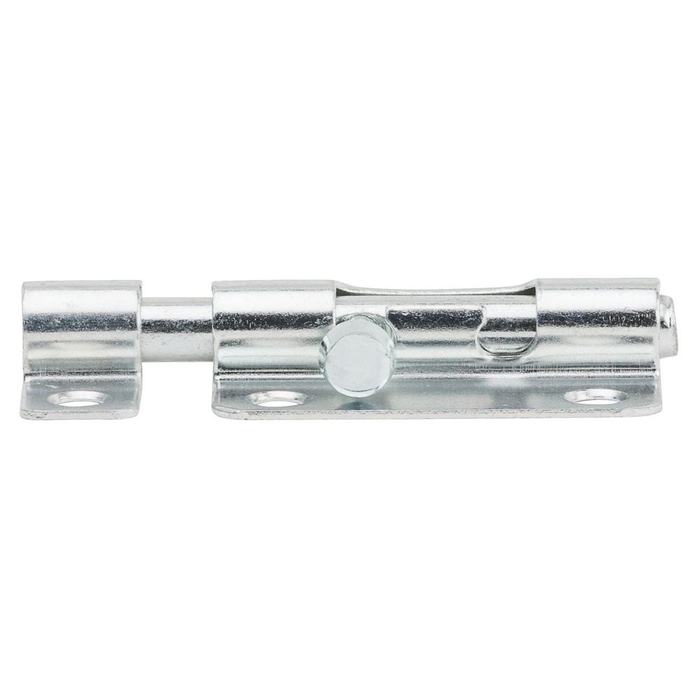 National Hardware N151-555 Barrel Bolt, 0.32 in Dia Bolt Head, 3 in L Bolt, Steel, Zinc