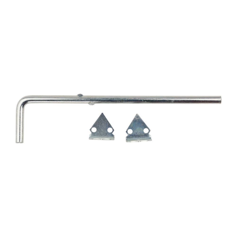 National Hardware V836 Series N152-058 Cane Bolt, 1/2 in Bolt Head, Steel, Zinc