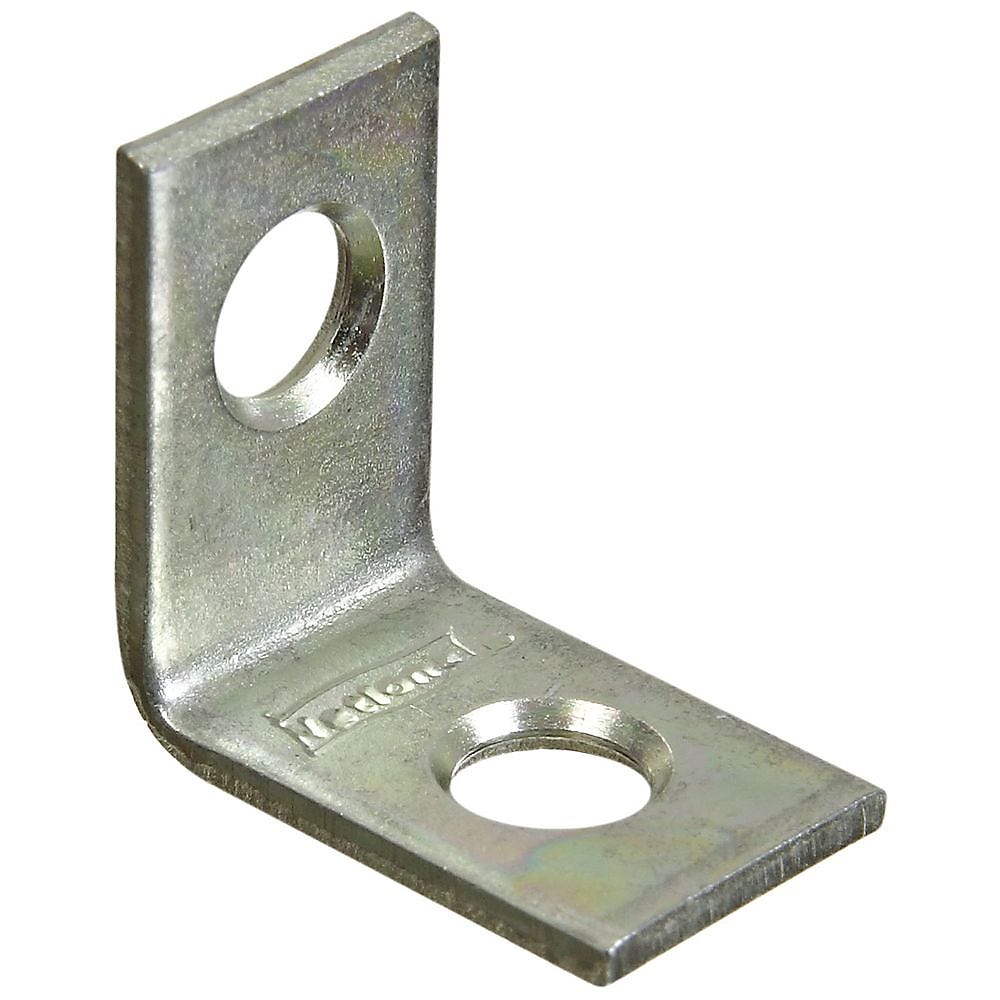 National Hardware V115 Series N275-628 Corner Brace, 3/4 in L, 1/2 in W, 3/4 in H, Steel, Zinc, 0.07 in Thick Material