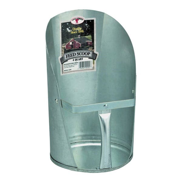 Little Giant Galvanized Feed Scoop, 4 qt