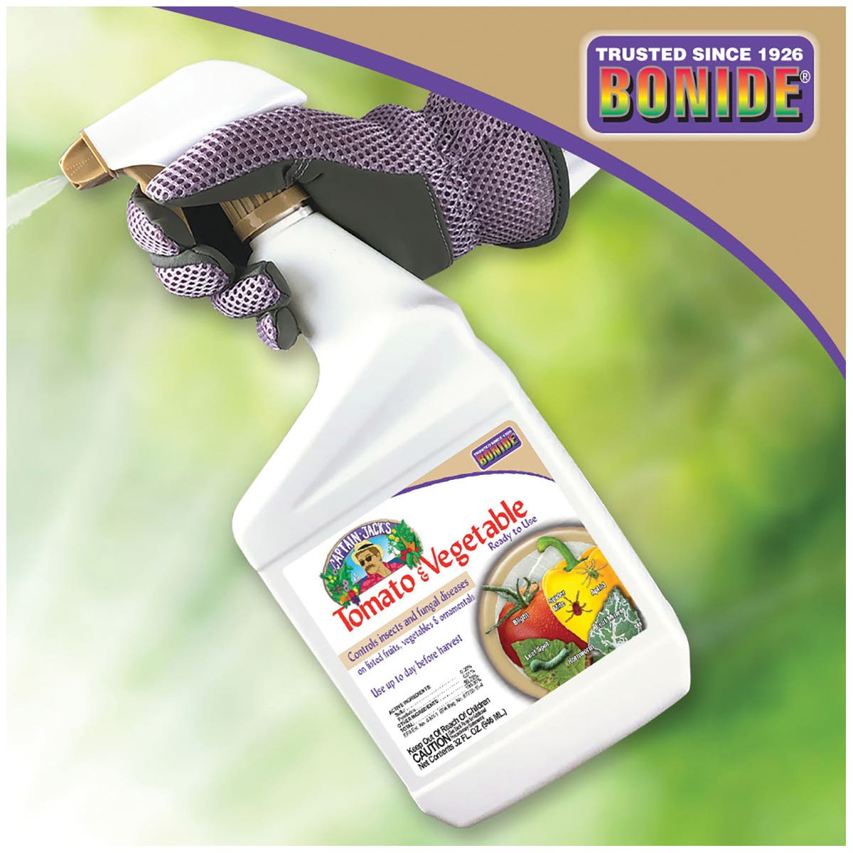 Bonide Tomato and Vegetable, Liquid, Spray Application, 1 qt