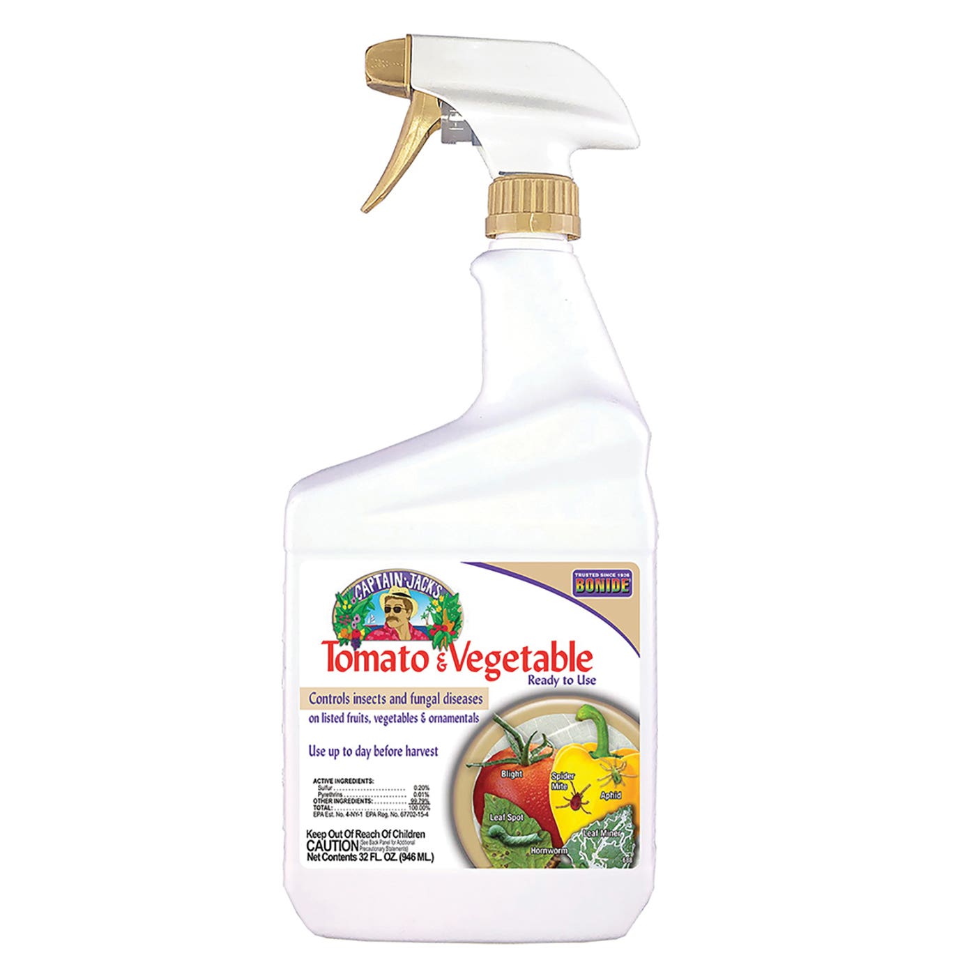 Bonide Tomato and Vegetable, Liquid, Spray Application, 1 qt