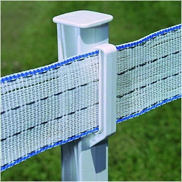 Zareba Fi-Shock Step-In Fence Post, 4 ft White