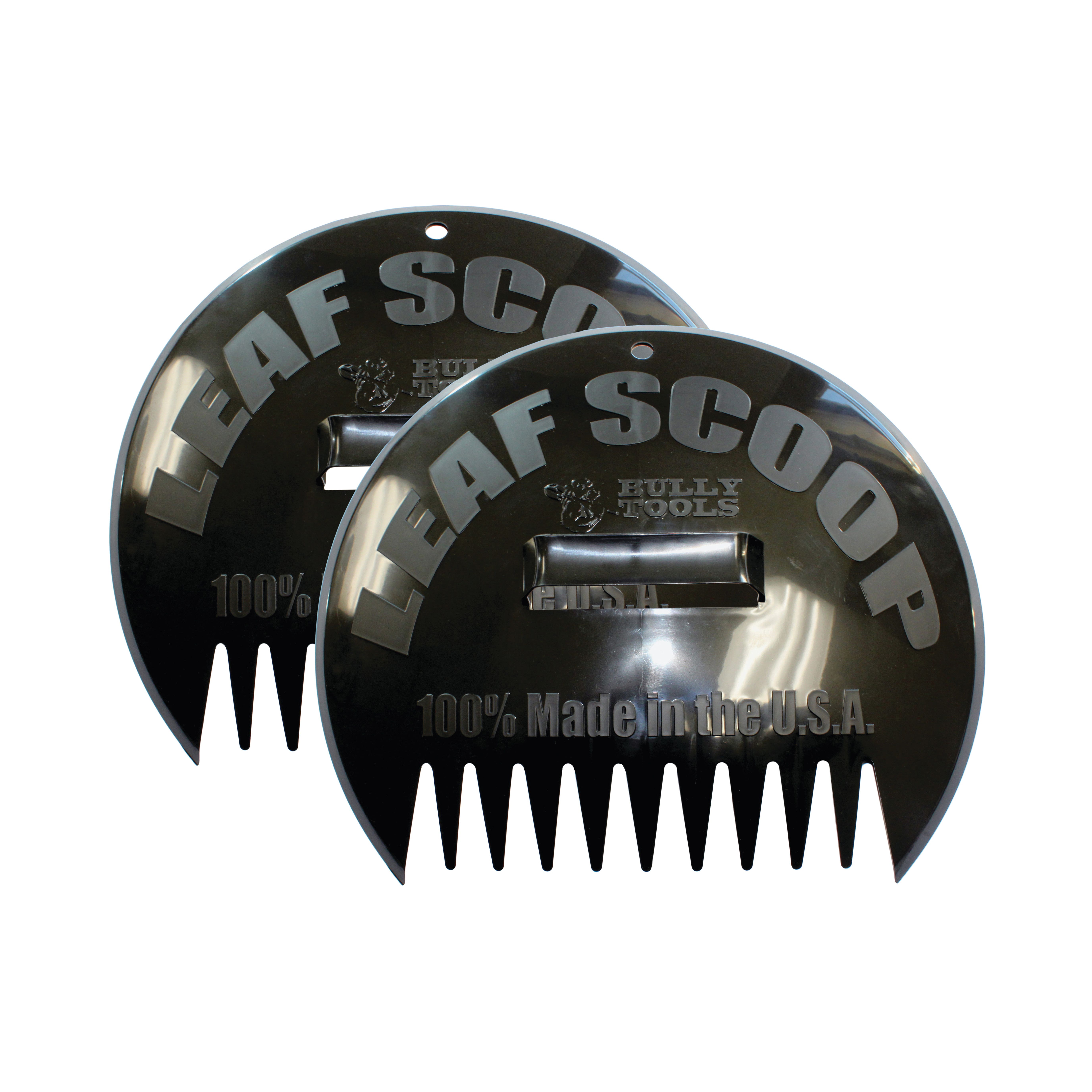 BULLY Tools Leaf Scoop, 12-1/2 in L, 14-5/8 in W, Polymer Blade, Polypropylene Handle