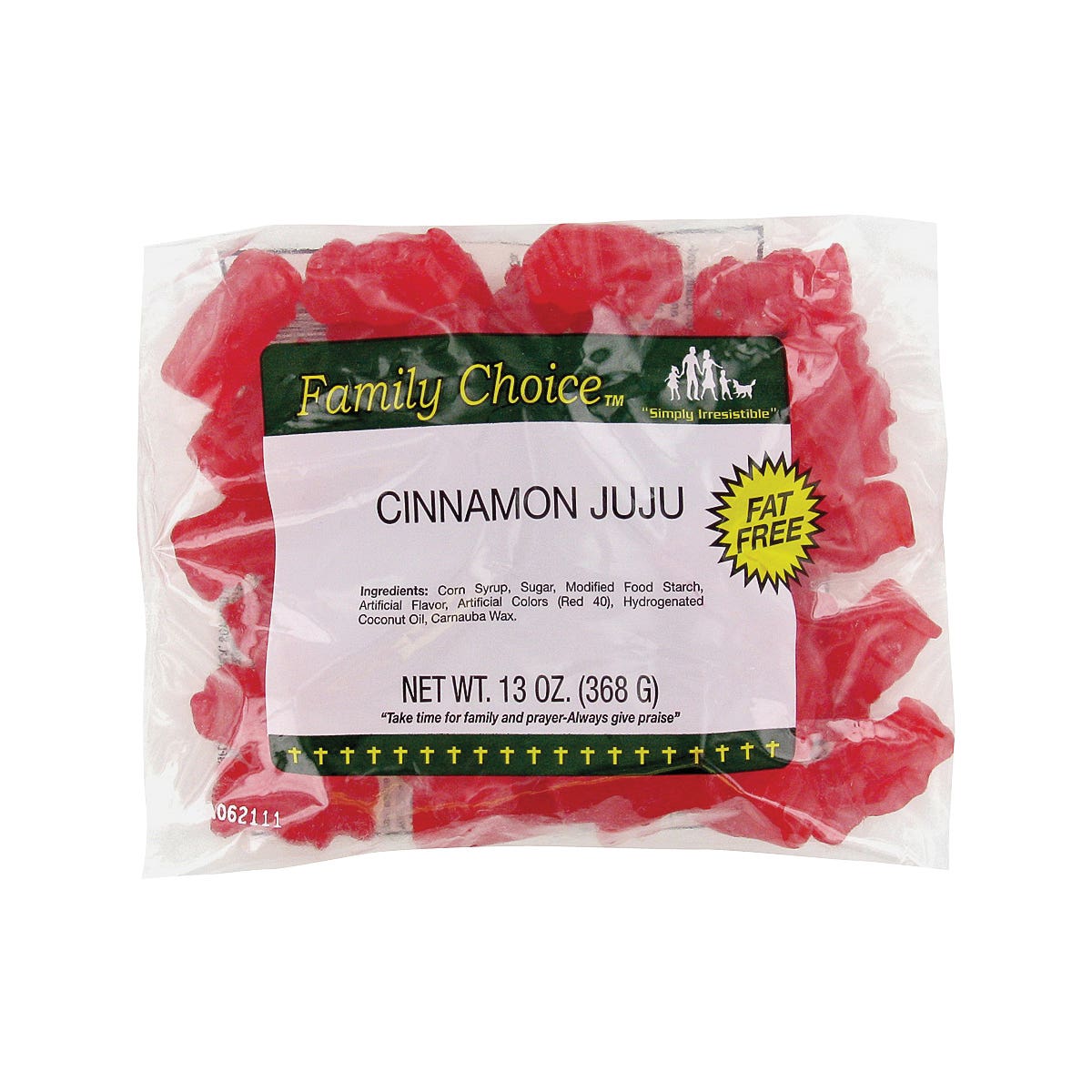 Family Choice Juju Bear Candy, Cinnamon Flavor