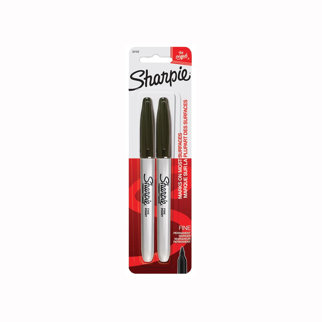Sharpie Permanent Marker, Fine Lead/Tip, Black Lead/Tip, 84 deg F Flash Point