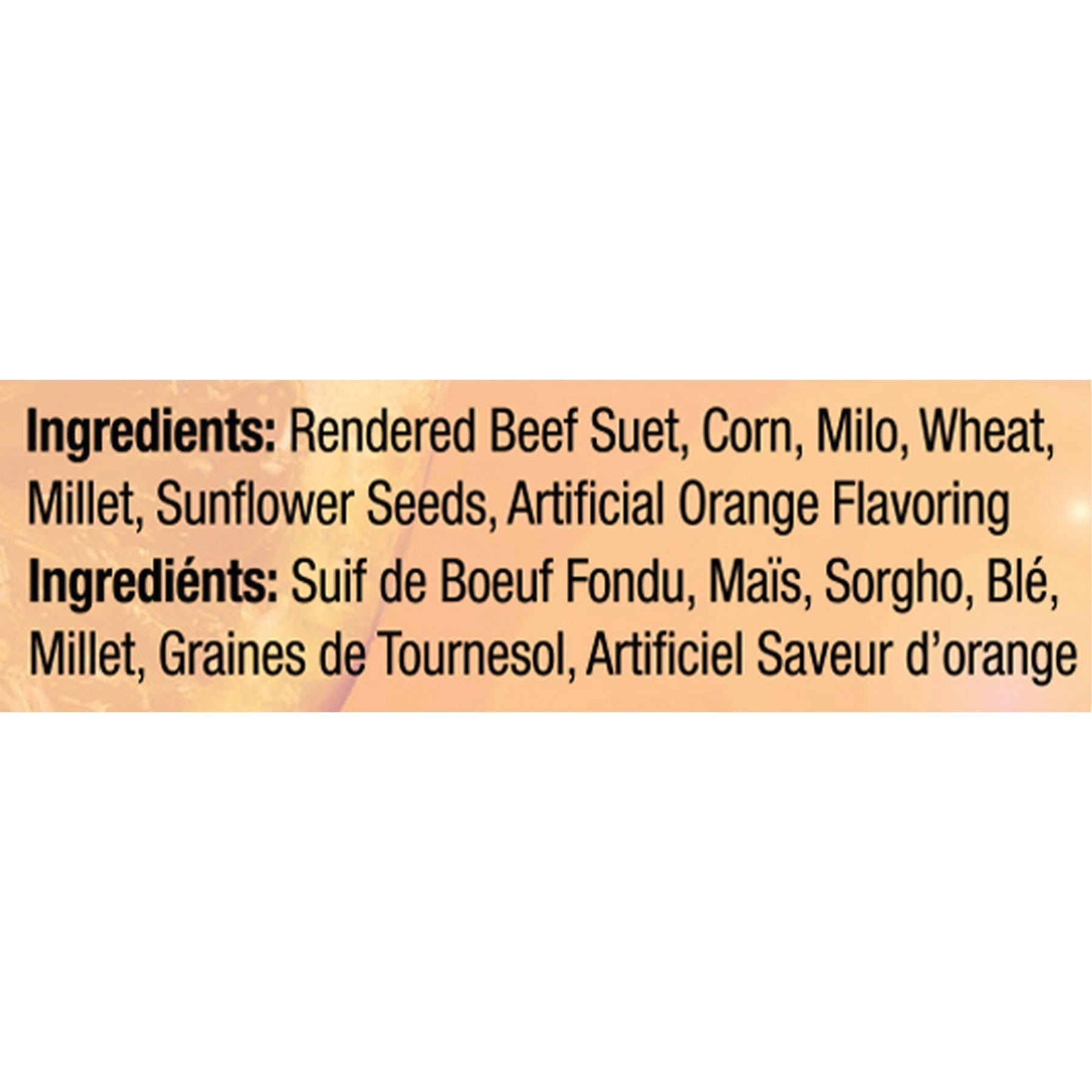 Heath Suet Cake, All-Season, Orange, 11.25 oz