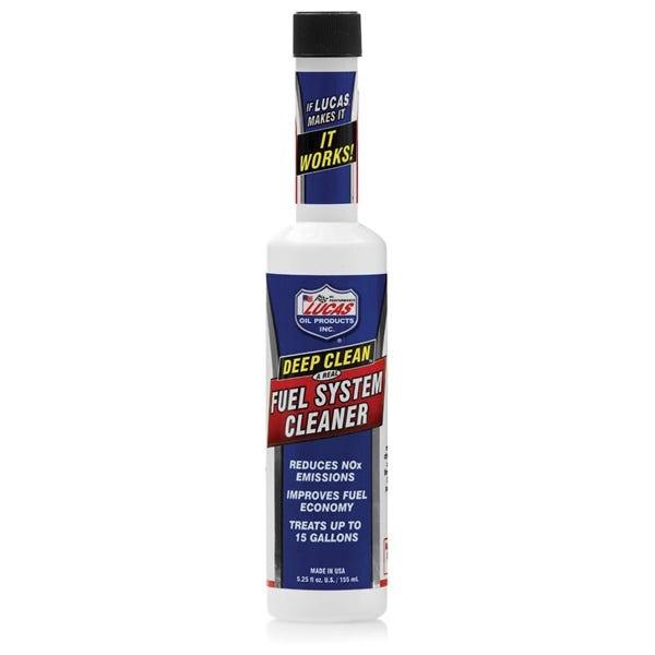 Lucas Oil Deep Clean 10669 Fuel System Cleaner Straw, 5.25 oz Bottle