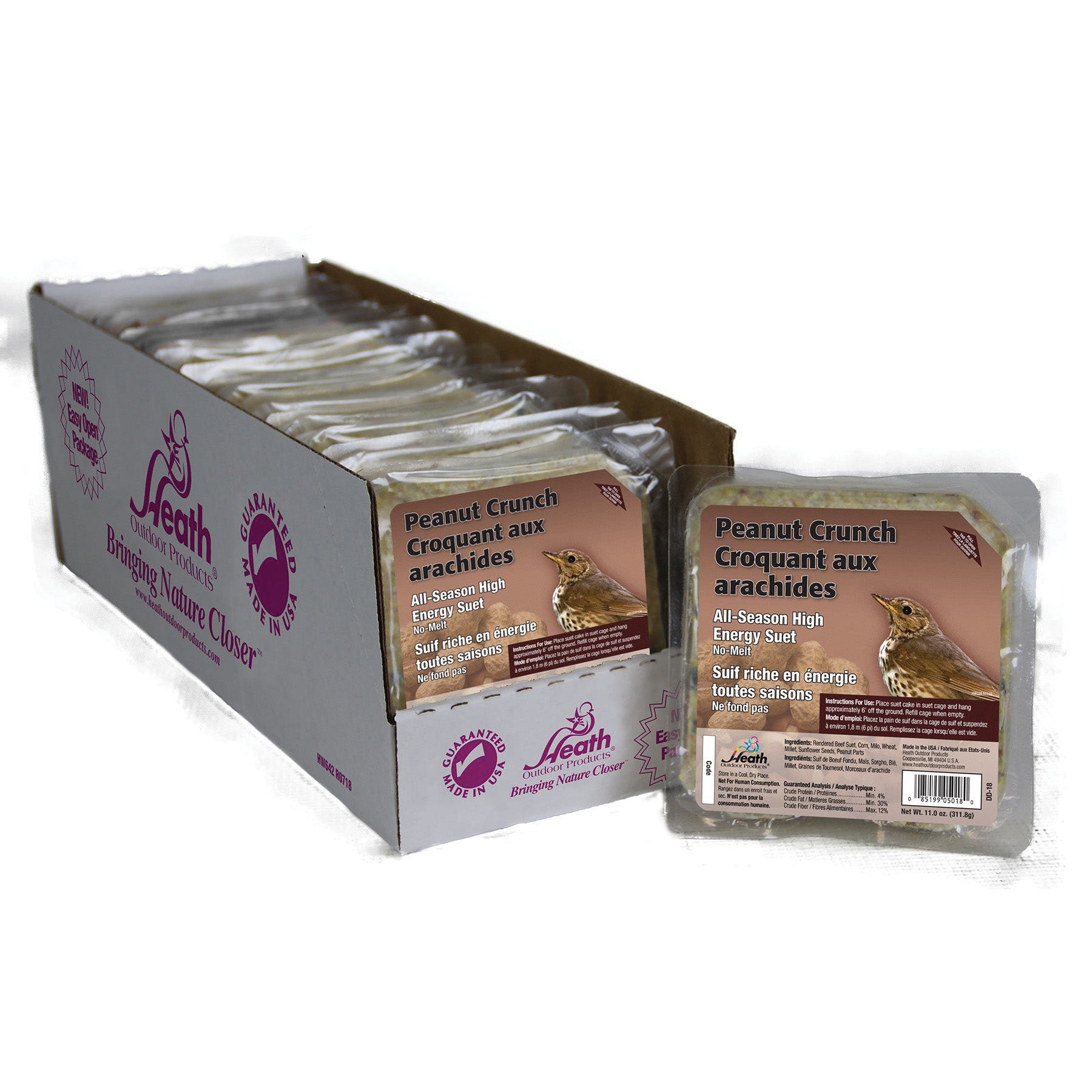 Heath Suet Cake, All-Season, Peanut Crunch, 11 oz