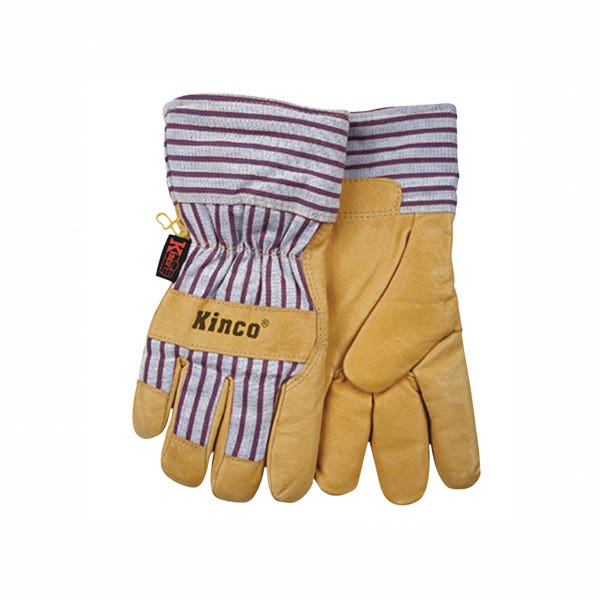 Heatkeep 1927-M Protective Gloves, Men's, M, 11-1/2 in L, Wing Thumb, Easy-On, Palomino