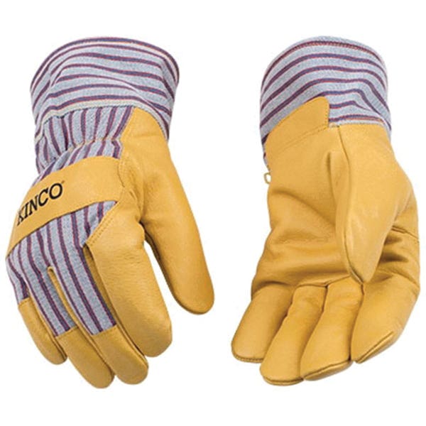 Heatkeep 1927-M Protective Gloves, Men's, M, 11-1/2 in L, Wing Thumb, Easy-On, Palomino