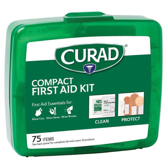 Curad Compact Latex-Free First Aid Kit, 75 -Piece