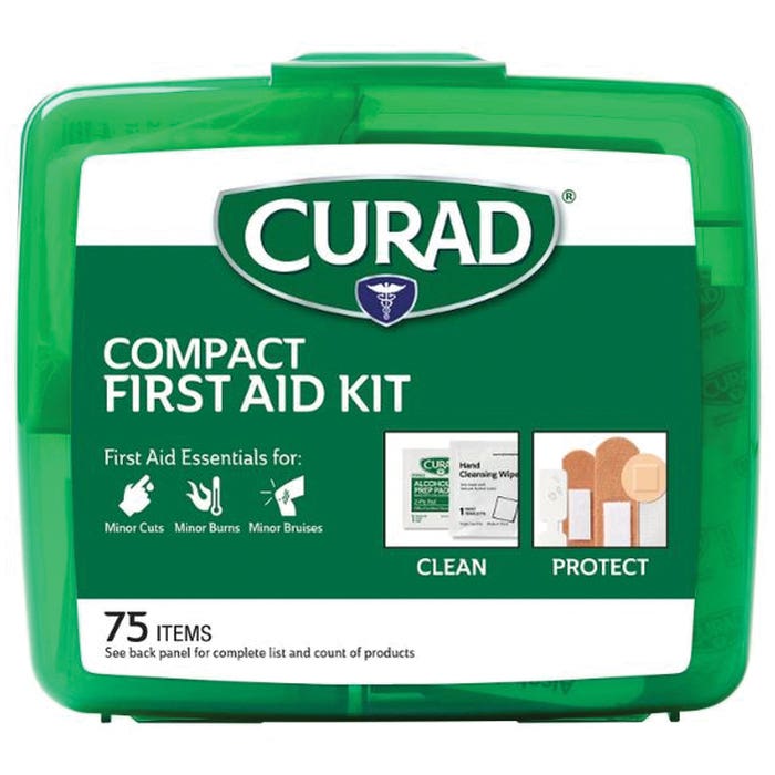 Curad Compact Latex-Free First Aid Kit, 75 -Piece
