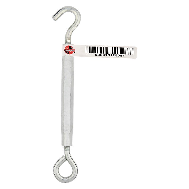 National Hardware 2172BC Series N221-903 Turnbuckle, 320 lb Working Load, 1/2-13 Thread, Hook, Eye, 17 in L Take-Up