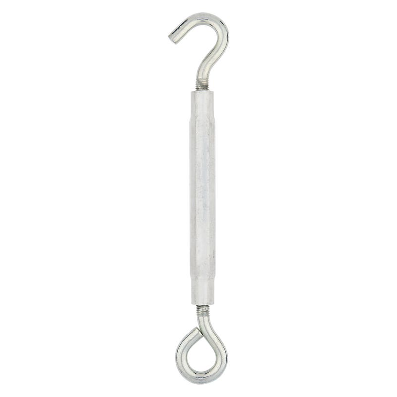 National Hardware 2172BC Series N221-903 Turnbuckle, 320 lb Working Load, 1/2-13 Thread, Hook, Eye, 17 in L Take-Up