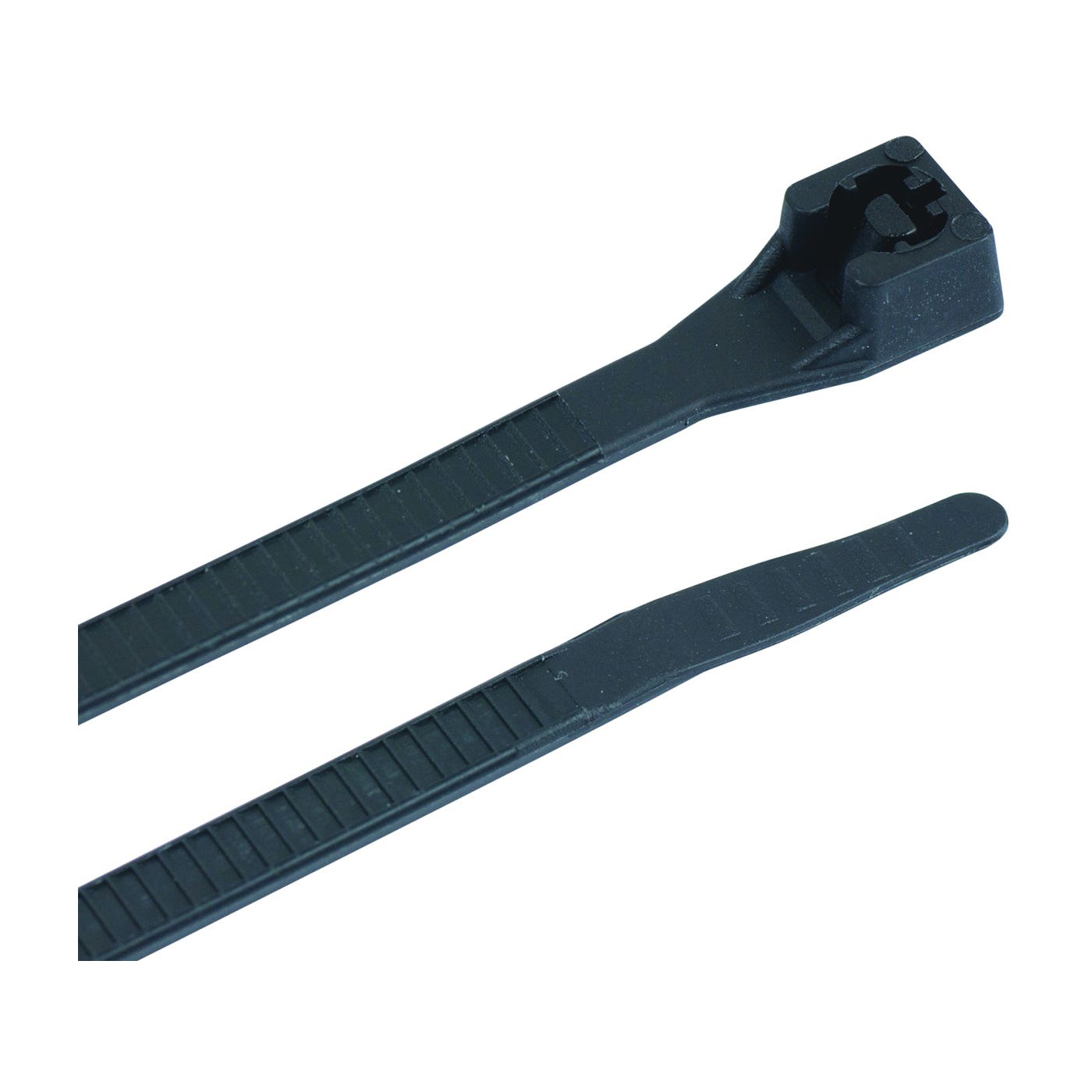 Gardner Bender 46-206UVB Cable Tie, 0.22 in Max Bundle Dia, Double-Lock Locking, 6/6 Nylon, Black, 6 in L, 100/PK