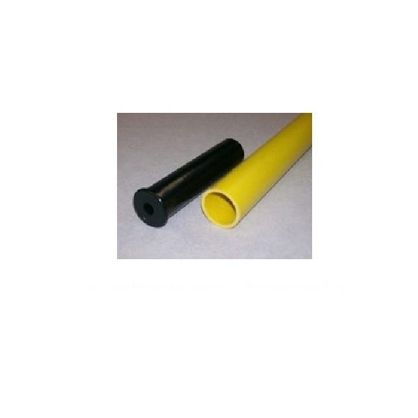 The Snowplow Snow Pusher, 24 in W Blade, UHMW Polyethylene Blade, Fiberglass Handle, D-Grip Handle, 43 in L Handle
