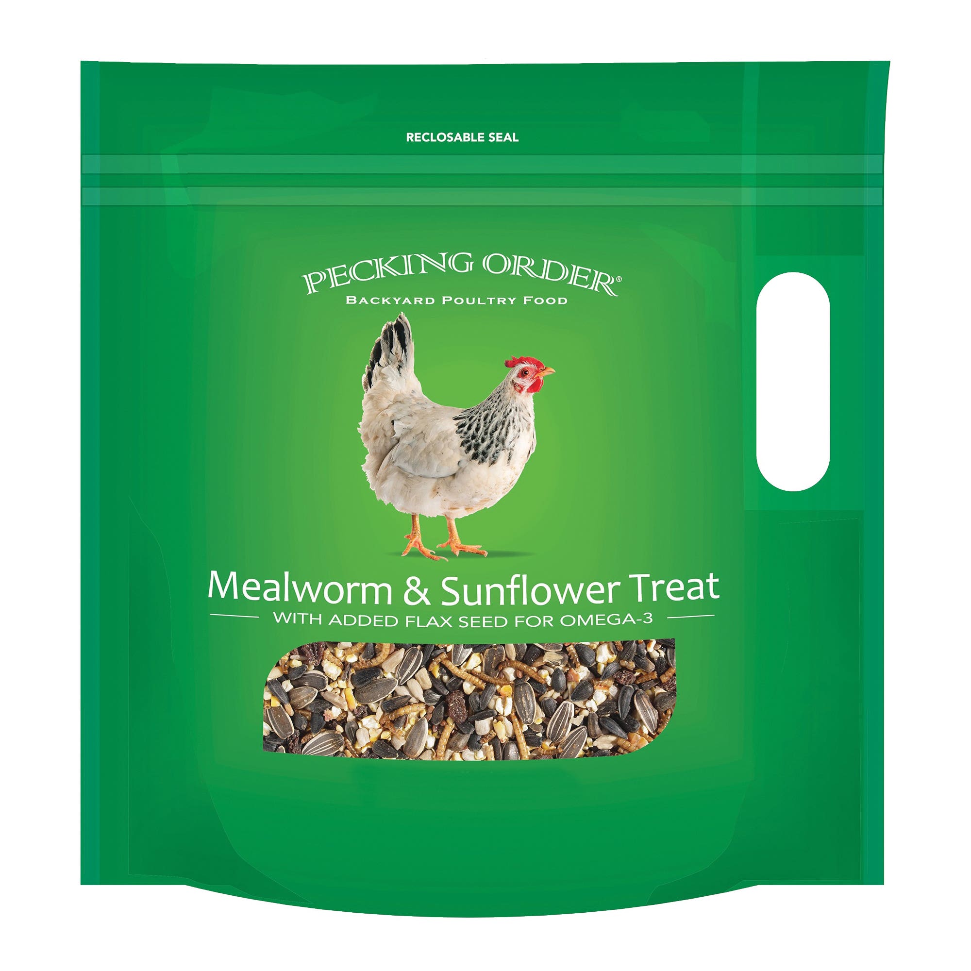 Pecking Order Mealworm/Sunflower Chicken Treat, 3 Lb. Bag
