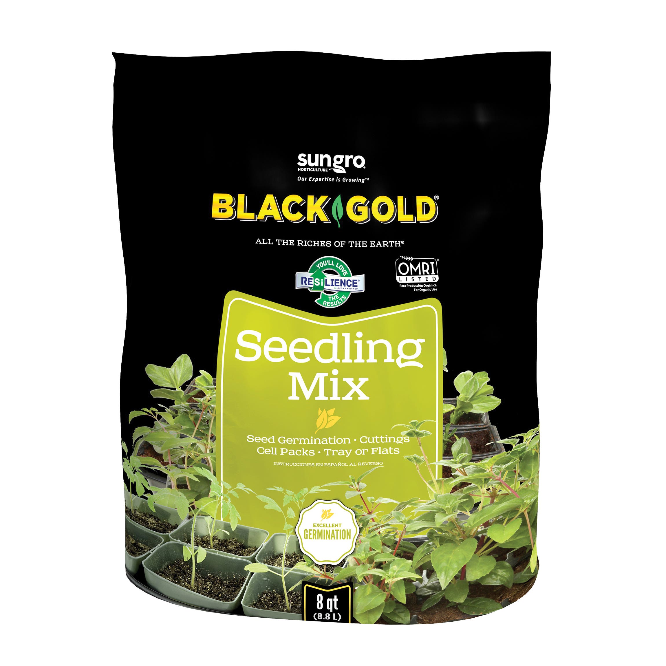 Black Gold Seedling Mix 8 qt Bag
