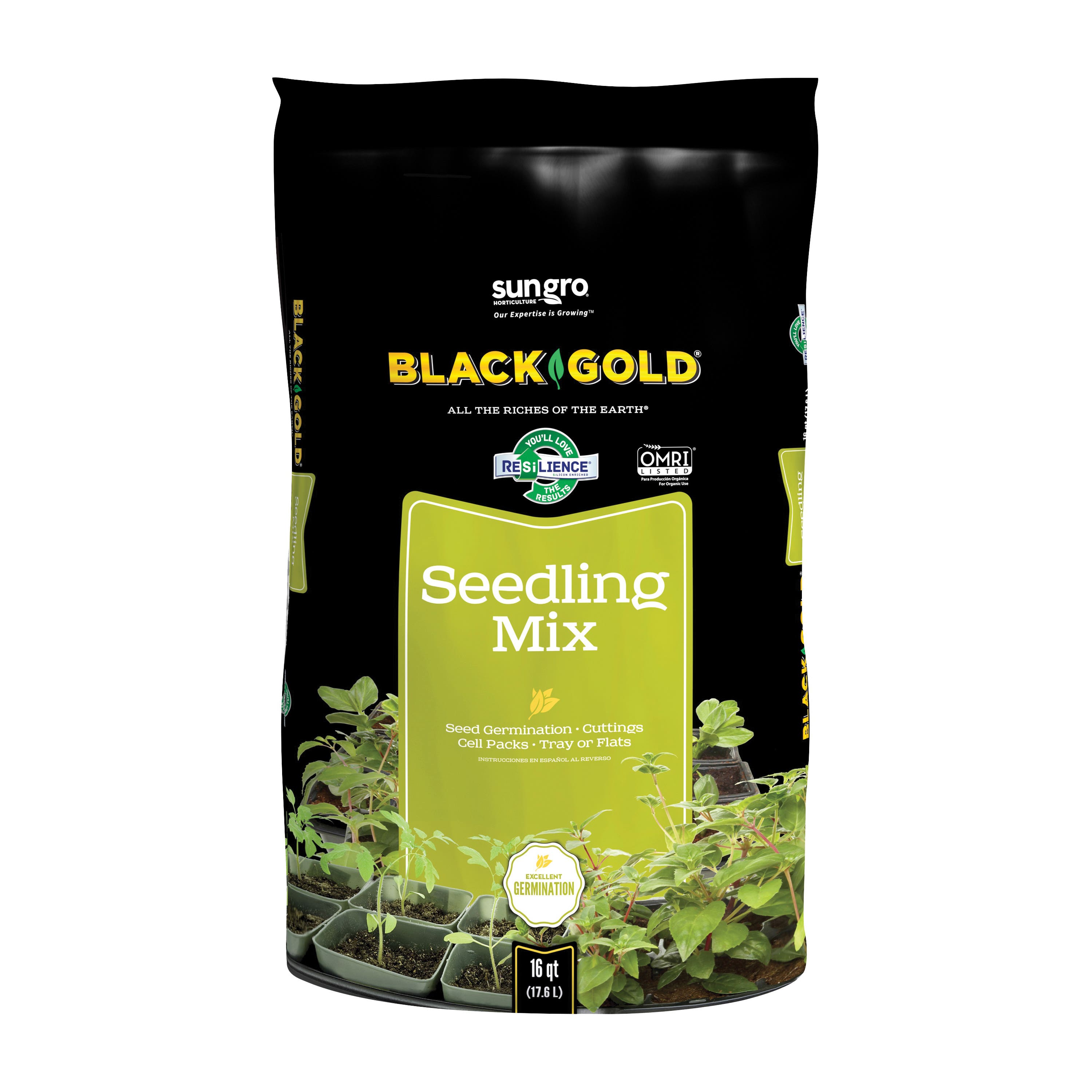 sun gro BLACK GOLD Seedling Mix, 16 qt Bag