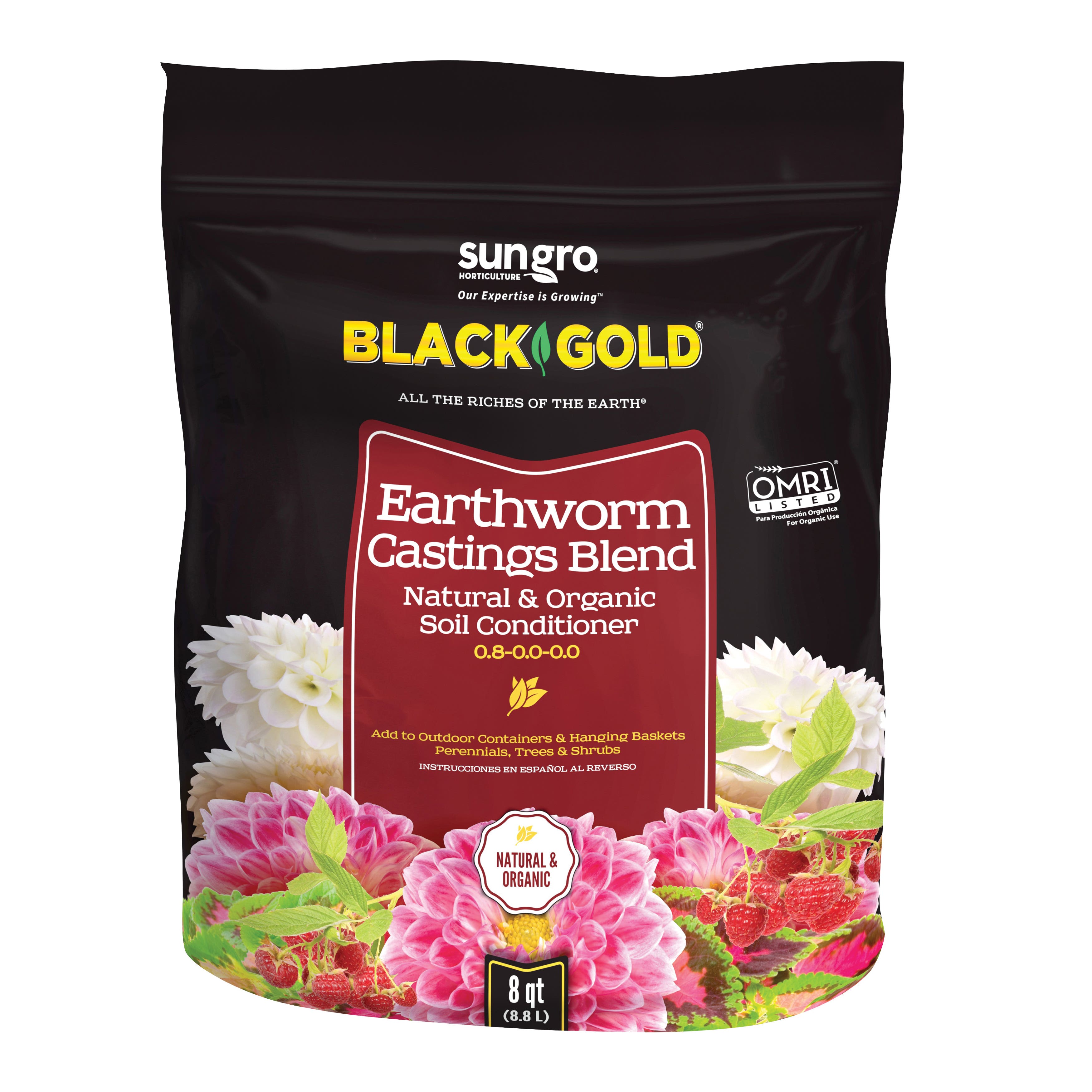 sun gro Sunshine Earthworm Casting, 8 qt Bag