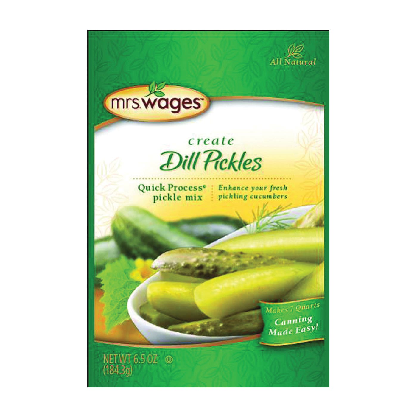 Mrs. Wages W621-J7425 Dill Pickle Mix, 6.5 oz Pouch