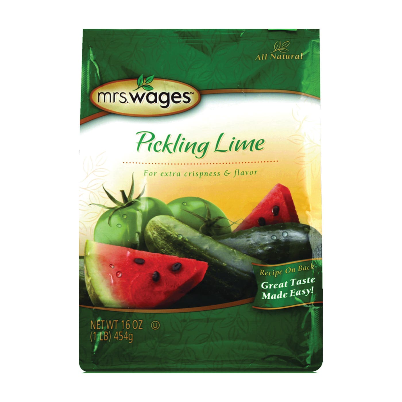 Mrs. Wages W502-D3425 Pickling Lime Mix, 16 oz Bag