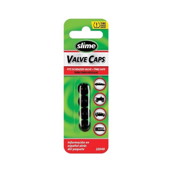 Slime 22049 Standard Valve Cap, Plastic, Black